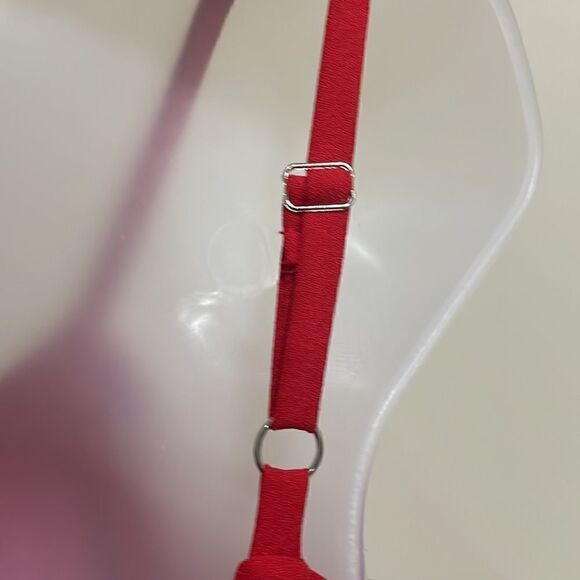 NWOT Bobeau Red Spaghetti Strap Cold Shoulder Dress.  Size M medium 8/10 - Picture 5 of 8